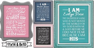 $6.99 -11×14 Faith Personalized Subway Posters!