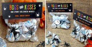 $6.99 -Bugs and Kisses Halloween Favors – Set of 18!