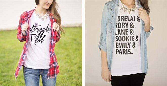 $14.99 – Layering Graphic Tees – 7 Great Prints – Perfect for Fall!
