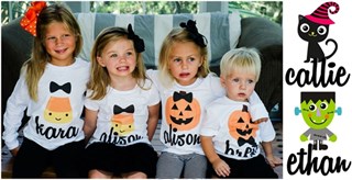 $4.95 – Personalized Halloween Iron-Ons!