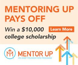 Win $10,000 for college from AARP Mentor Up!