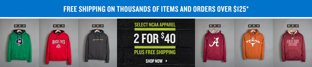 Two NCAA Sweatshirts for $40 + FREE Shipping!