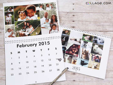 8.5″ x 11″ Custom 12-Month Photo Calendar $7.99