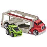 Kid Galaxy Soft and Squeezable Car Carrier with Pull Back Race Car – $7.54!