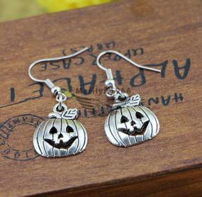 Fun Silver Pumpkin Earrings $5.09 Shipped!