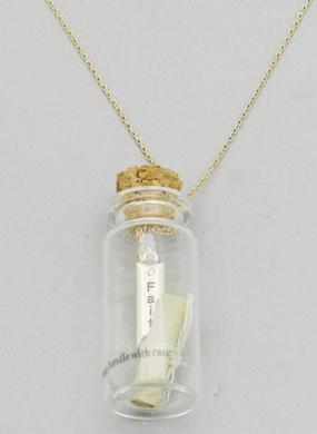 Message In A Bottle Pendant Necklace $12.74 + Free Shipping