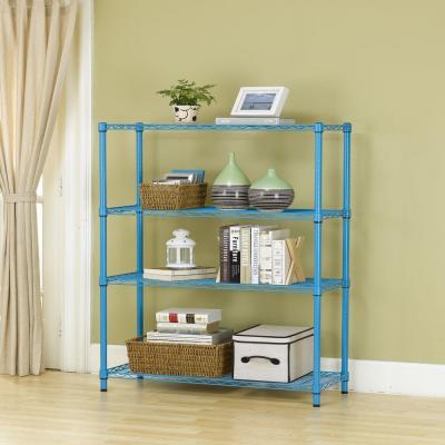 36 in. x 14 in. 4-Tier Red Wire Shelves $32.28!