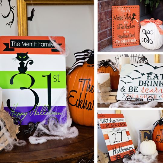 Personalized Decorative Halloween Signs – 4 Styles $12.99