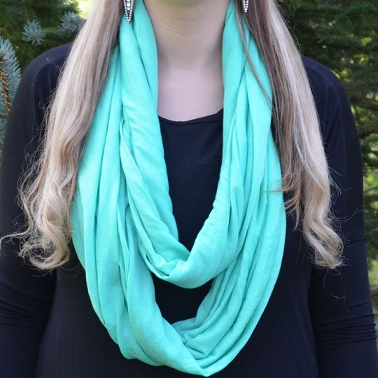 Solid Jersey Infinity Scarves $5.99