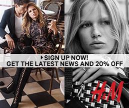 Get 20% off one item from H&M!