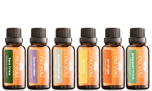 Nu Yuu 100% Pure Therapeutic-Grade Essential Oils (6-Pack) $25.99