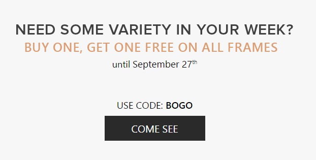 LAST DAY for BOGO Free Prescription Glasses at Eye Buy Direct!