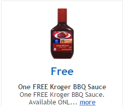 free kroger bbq sauce