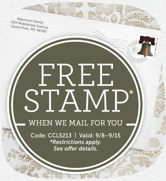 Have Your Personalized Card Mailed for FREE!