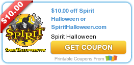 Two New Spirit Halloween Coupons to Print!