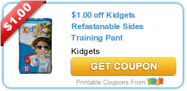 New Kidgets Diaper and Trianing Pants Coupons (Family Dollar Brand)