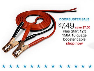 Kmart Doorbusters: Plus Start 12 ft Jumper Cables Only $7.49!