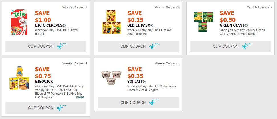 New High Value Coupons for Trix, Green Giant, and More!