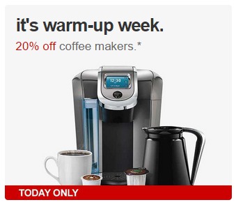 20% Off Coffee Makers at Target | Today ONLY!