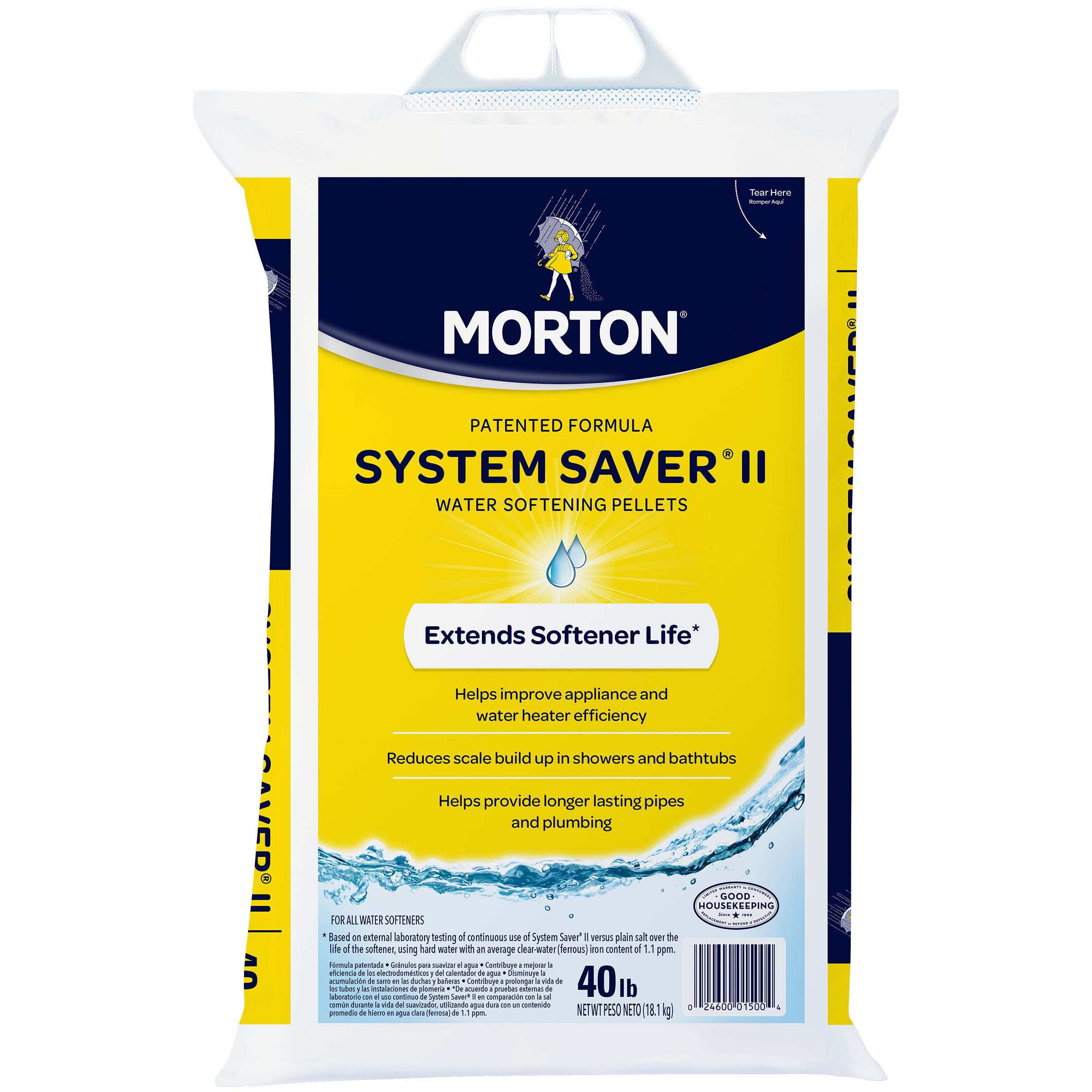 Morton 40 lb Water Softener Salt Only $3.99! Also for Melting Ice!