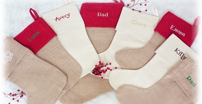 $9.99 – Personalized Christmas Stockings!