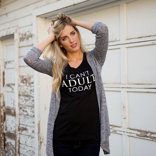 I Can’t Adult Today Women’s Graphic Tee – Sizes S-XXL – $12.99!