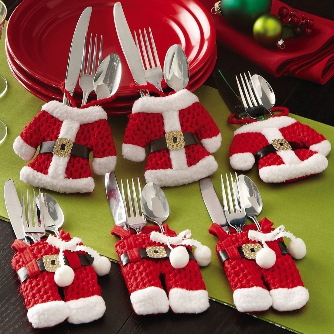 Cute Santa Suit Silverware Holders Just $3.93 + Free Shipping!