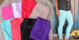 $13.99 – Perfect for Fall Colored Jeggings – S-3XL!!