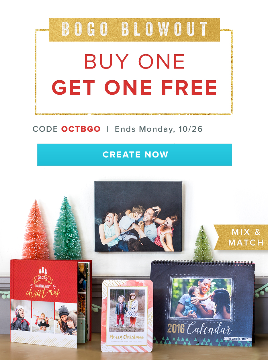 BOGO Free Photo Calendars, Books, and Cards at Mixbook!