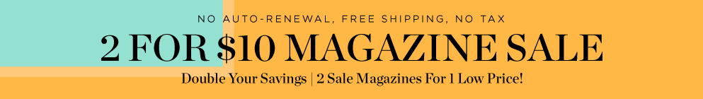 Discount Mags 2/$10 Magazine Subscription Sale (Ends Tonight)
