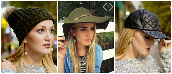Fall Hats From $8.95 + Free Earrings + Free Shipping!