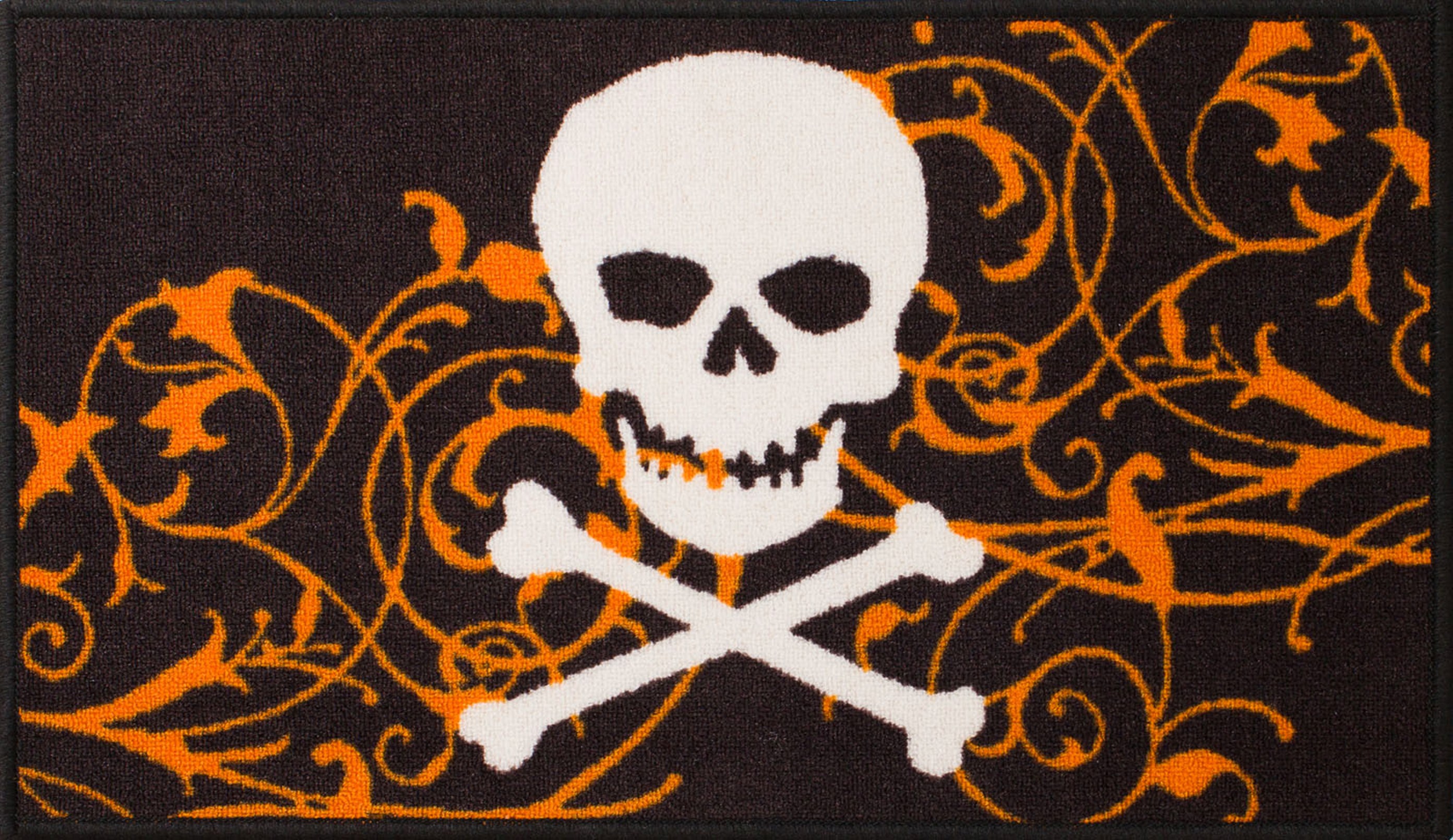 Essential Home 17″ x 30″ Gloucester Gothic Skull Halloween Doormat Rug—$4.89!