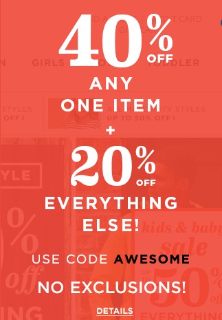 *HOT* Old Navy NO Exclusions Code! (Discount Taken Off MOST Expensive Item??)