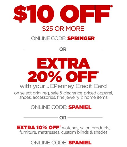 JCPenney $10/$25 Coupon Available Again (Online or In-Store)
