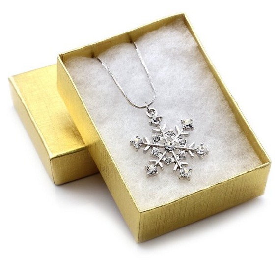 Rhinestone Snowflake Necklace—$8.99 Shipped