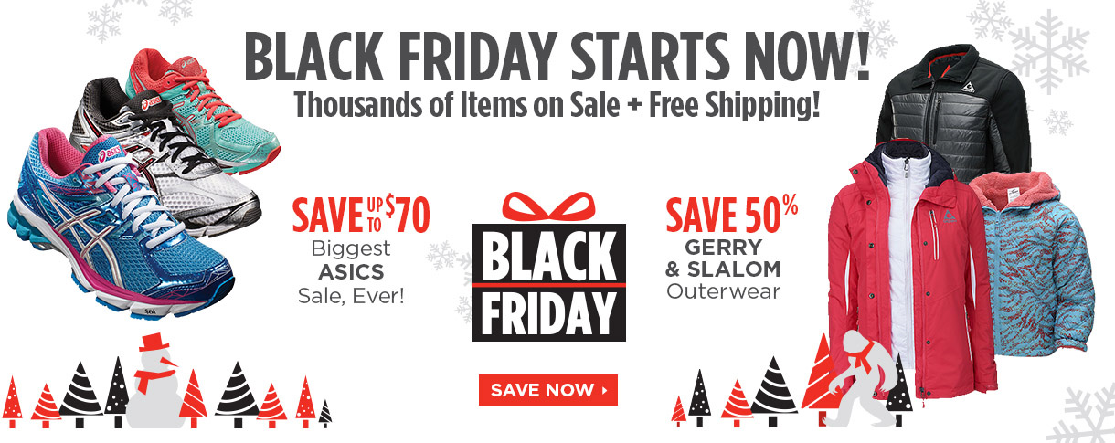 Sports Authority Black Friday Starts NOW! Free Shipping!