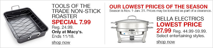 Awesome Kitchen and Holiday Deals at Macy’s Today + Free Ship on $25!