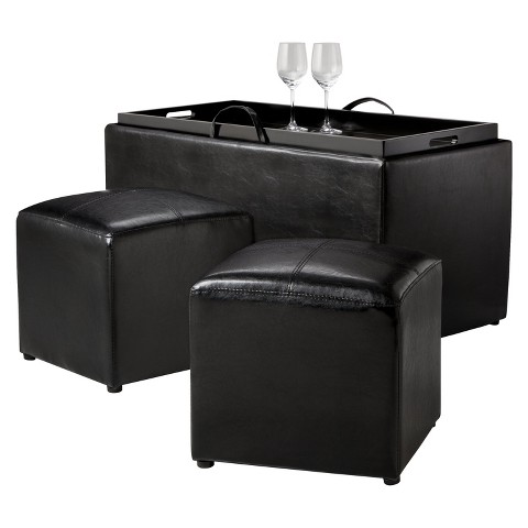 Convenience Concepts 4-Piece Storage Ottoman Set Only $58.89 Shipped!
