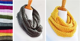 $6.99 – Boutique Textured Infinity Scarf – 15 Colors!