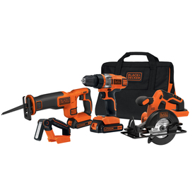 Black & Decker 4-tool 20-v Max Lithium Ion Cordless Combo—$99.00! (Reg $179.99)