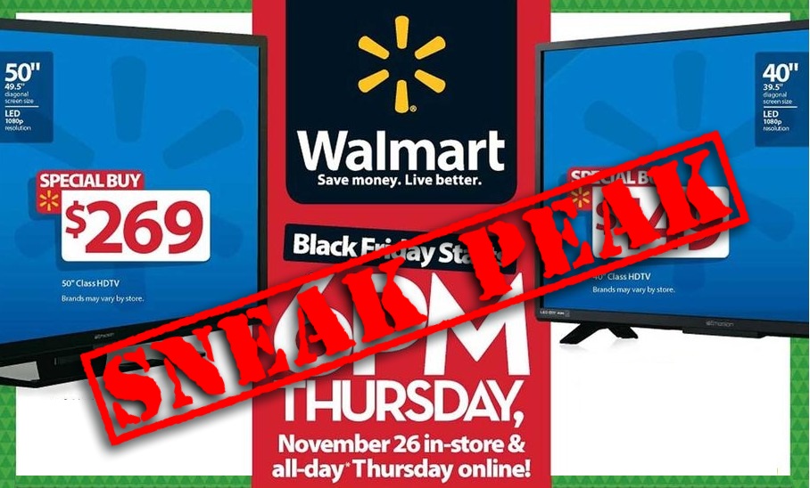 Two Page Walmart Black Friday 2015 Ad Sneak Peek Deal List!