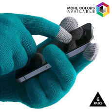 6 Pairs: Unisex Touchscreen Ultra-Soft Gloves – $9.99 – Free shipping!