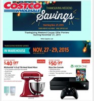 Costco Black Friday 2015 Ad