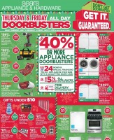Sears Appliance and Hardware Black Friday 2015 Ad