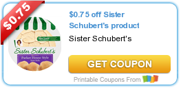 Coupons: Sister Schubert and Playtex Sport