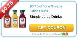 WALMART: Simply Juice Only $1.25!