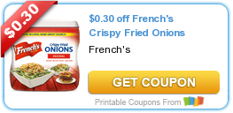 Coupons: French’s Onions, Pillsbury, Crisco, Swanson, Carmex, and More