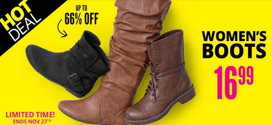 Nice Deals on Boots at Payless Today! As Low as $12.74 Per Pair!