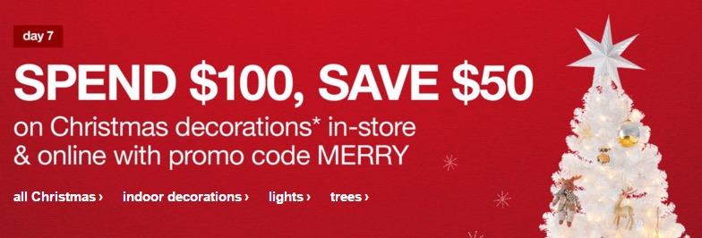 LAST Chance for $50 off $100 Christmas Items at Target! (Only a Few Hours Left)