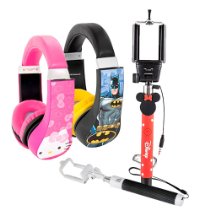 Up to 83% Off Select Selfie Sticks and Fun Kid-Safe Headphones!